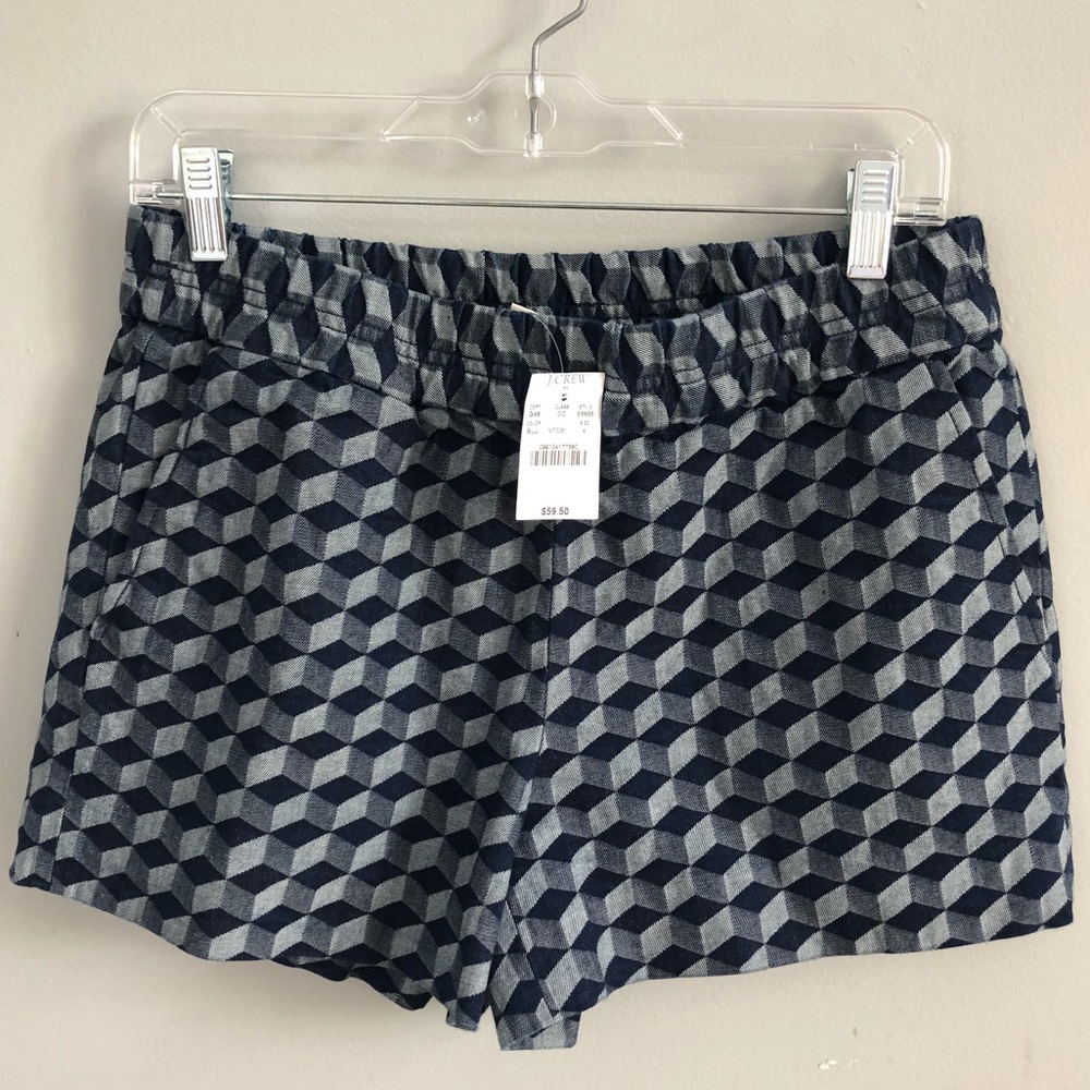 NWT J. Crew Geometric Print Boardwalk Short